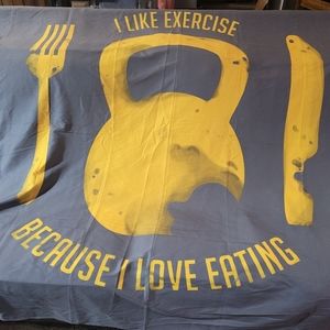 Fitness Themed Throw Blanket